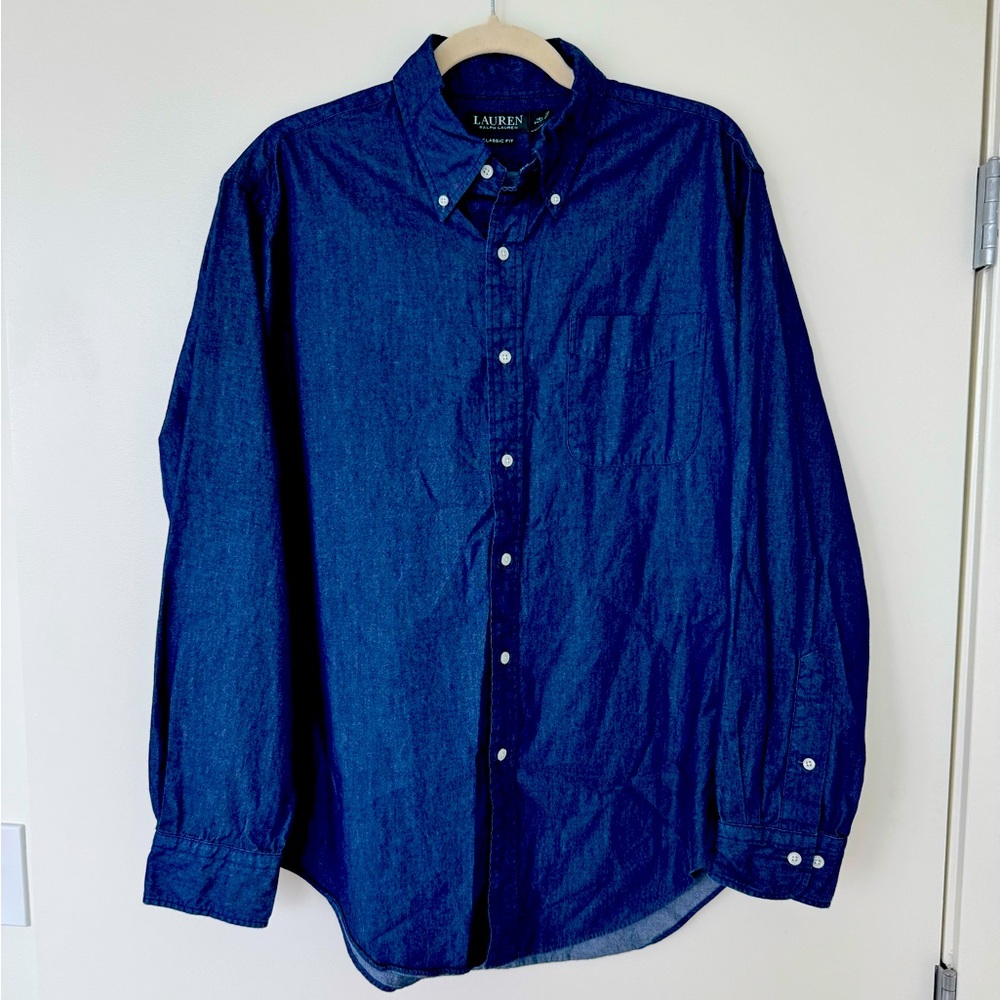 Ralph Lauren Dark Blue Casual Button Down Shirt